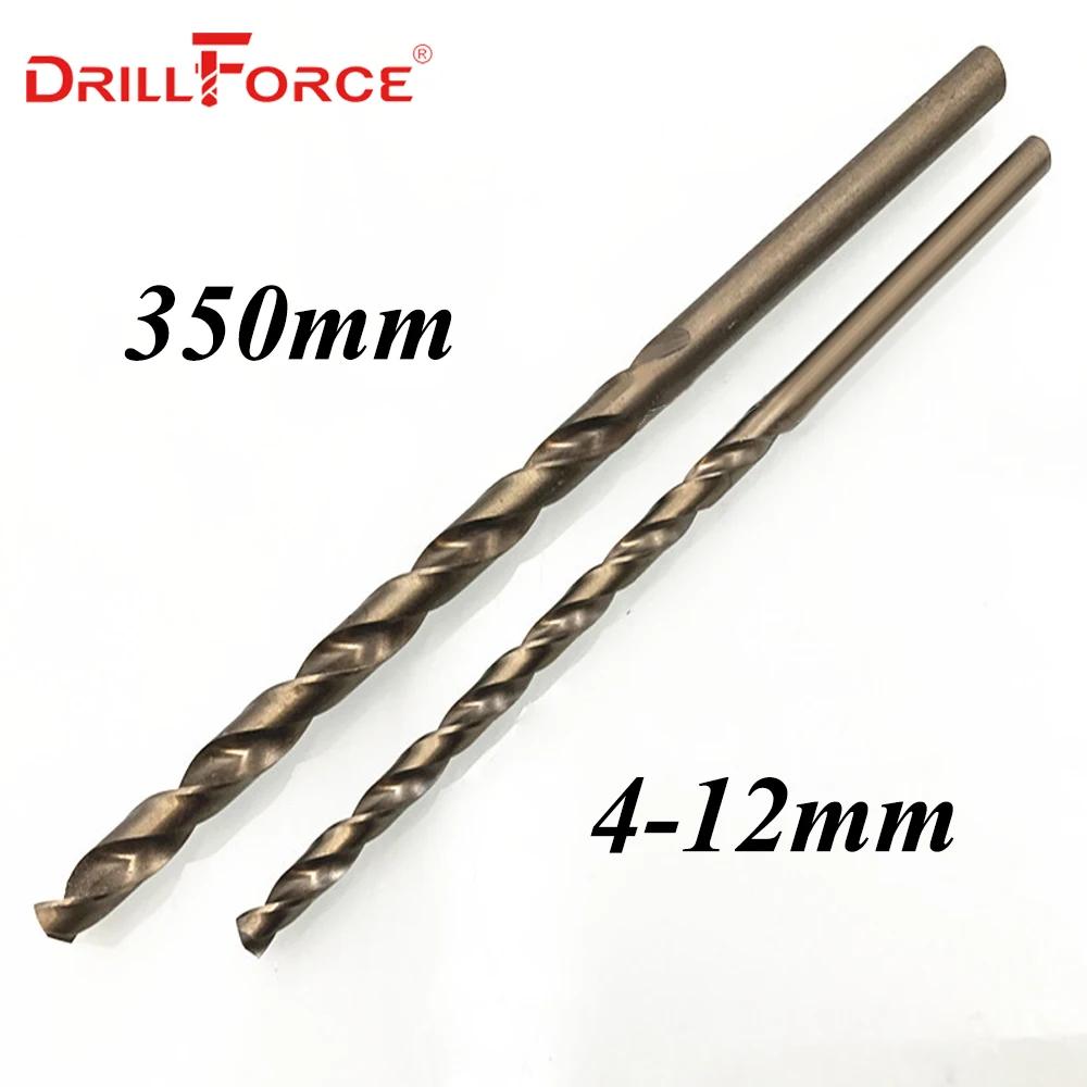 Drillforce Tools 1PC 4mm-12mmx350mm OAL HSSCO 5% ڹƮ M35  ƮƮ 帱 Ʈ (η ƿ ձݰ  ö )